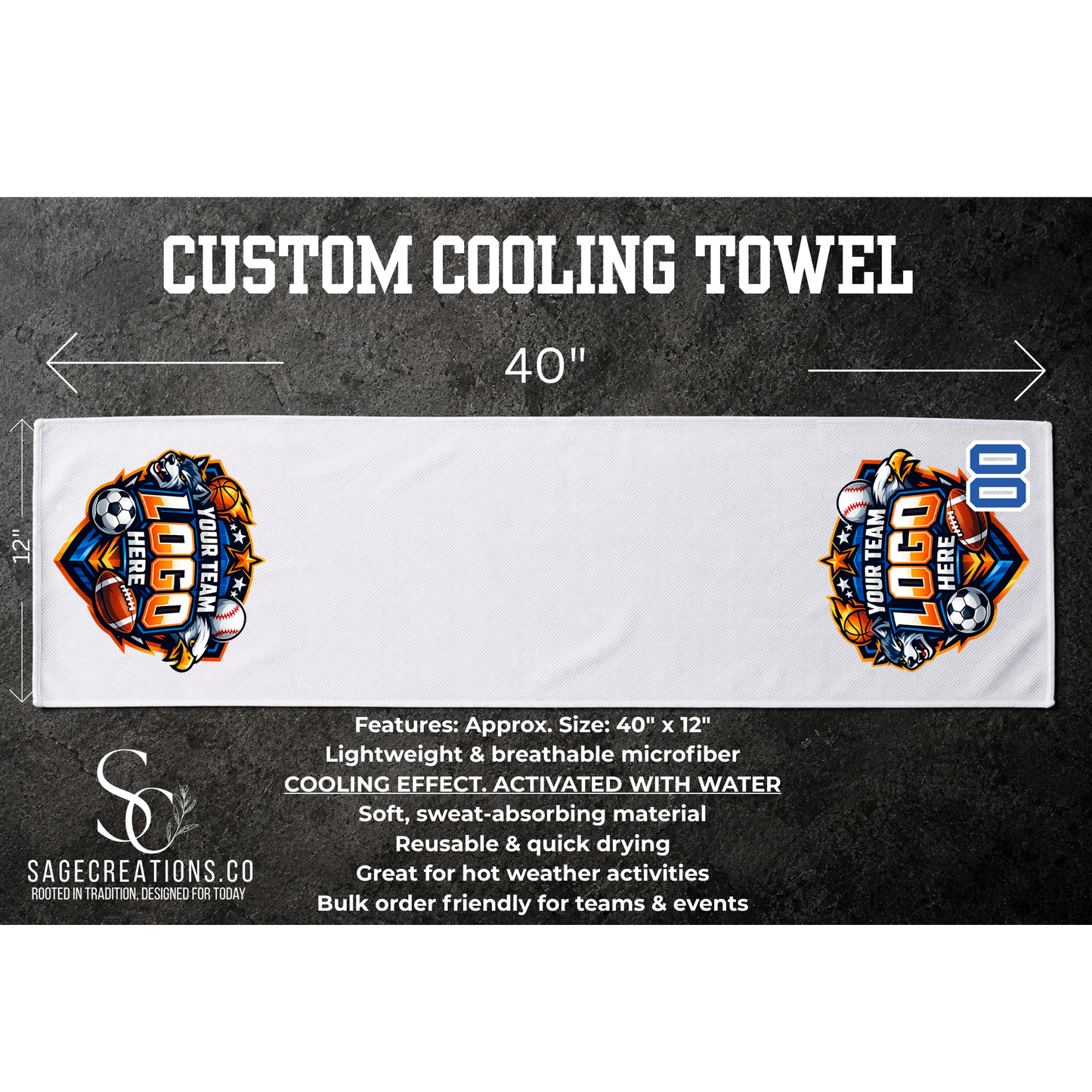 Your Team Logo - Cooling Towel