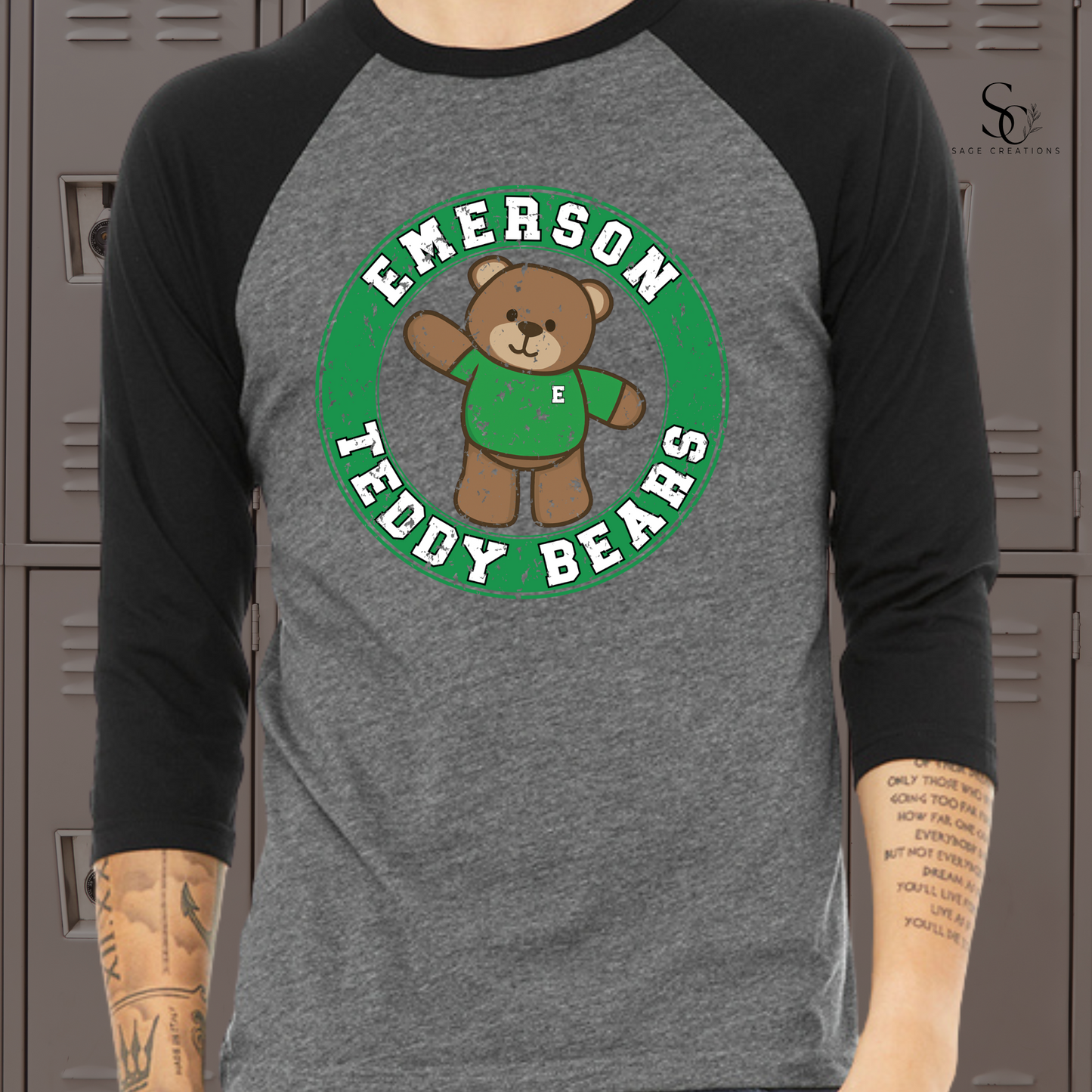 Circle Mascot -Baseball Tee