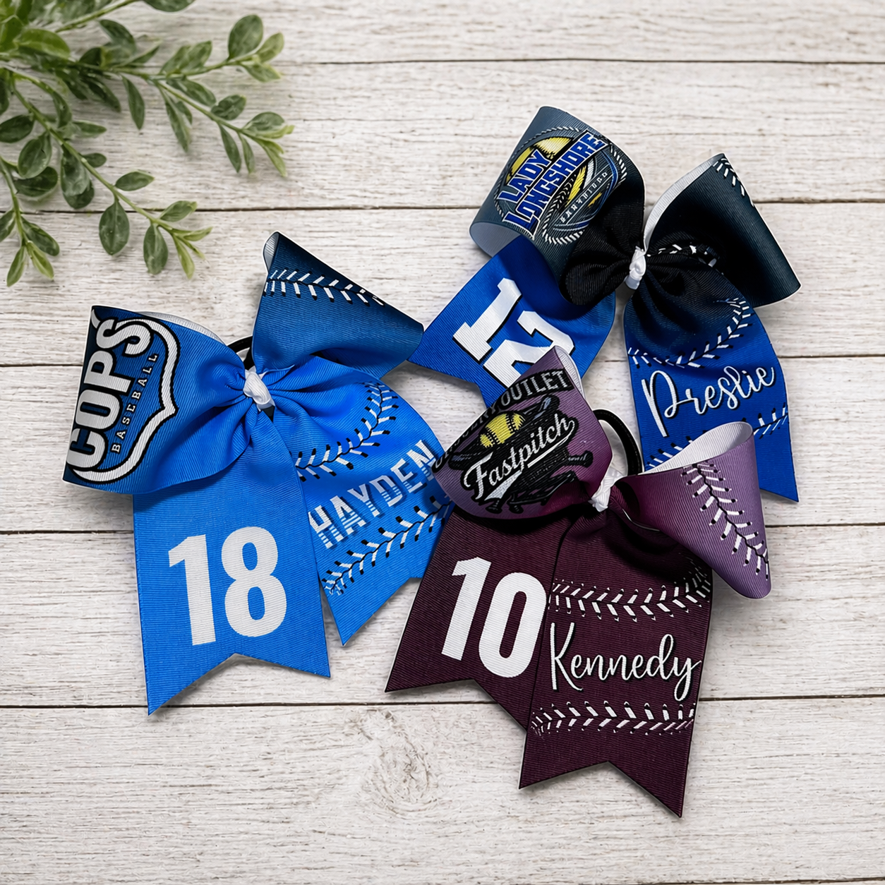 ANY TEAM Gradient Laces Bow