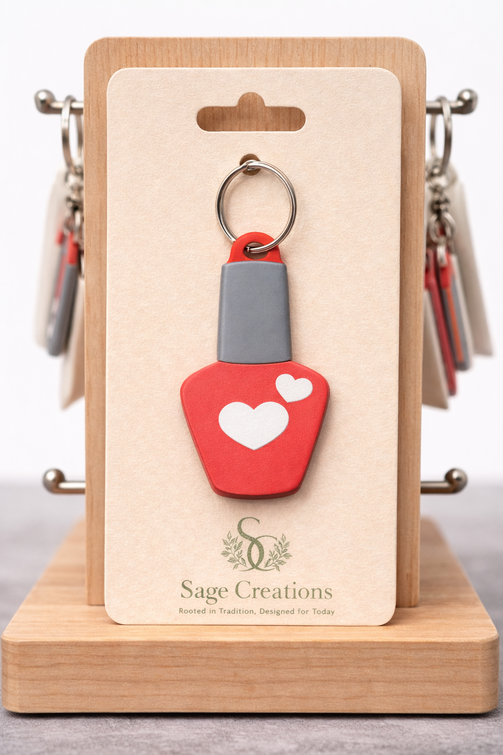 Nail Polish Bottle NFC keychain