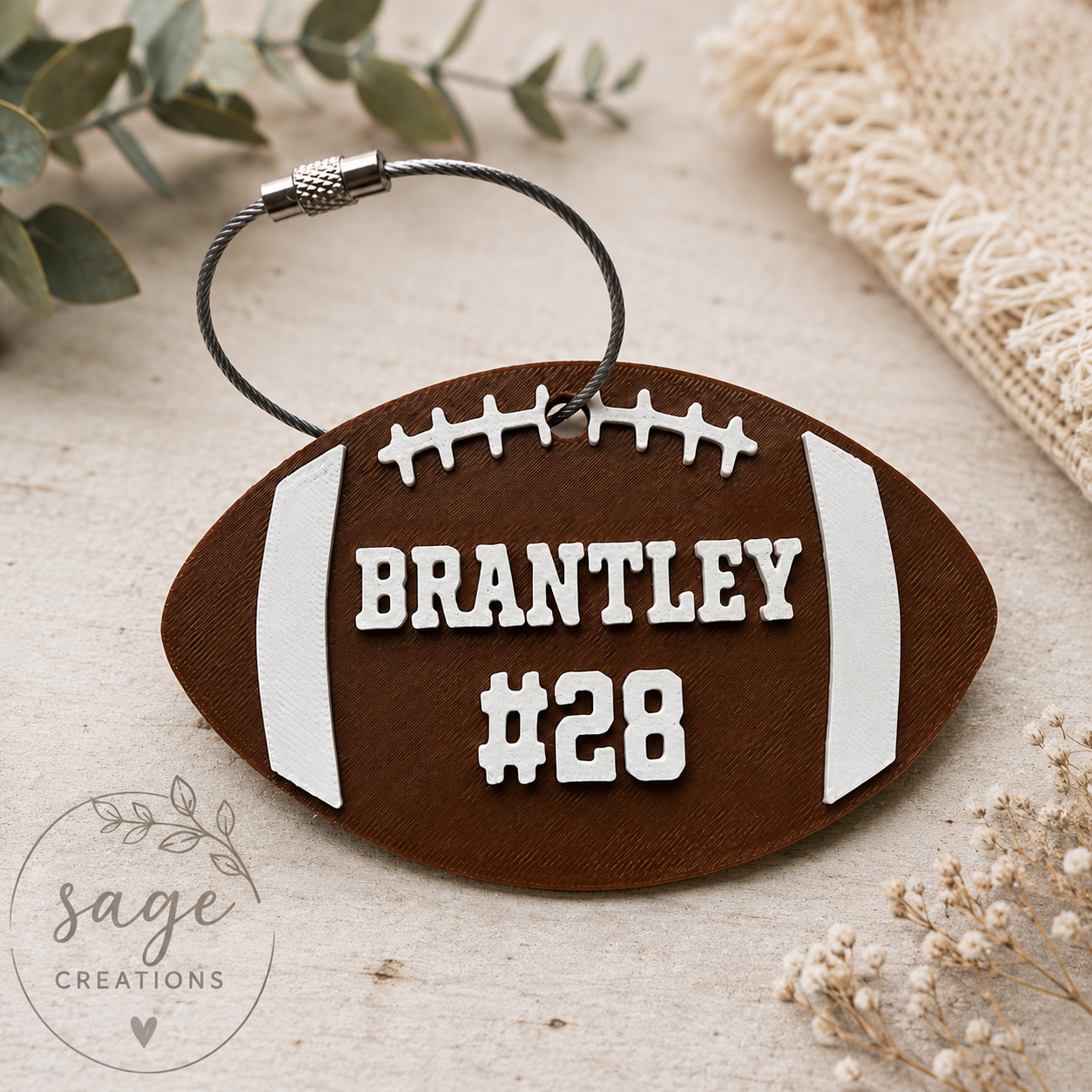 Football Bag Tag