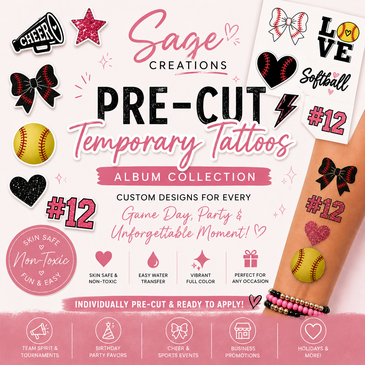 Custom Temporary Tattoos
