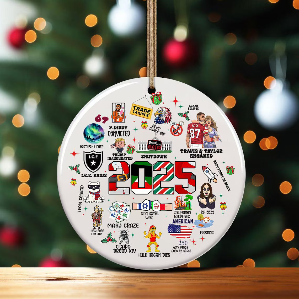 2025 Notable Events Ornament