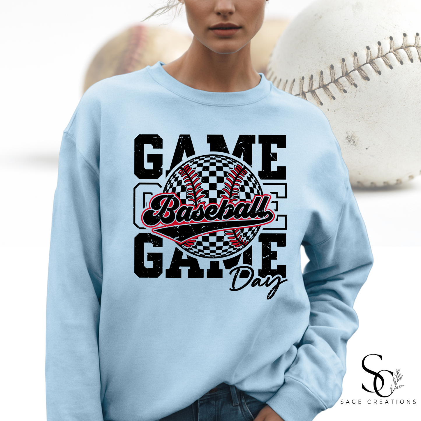 Game Day -Baseball 2 - Distressed