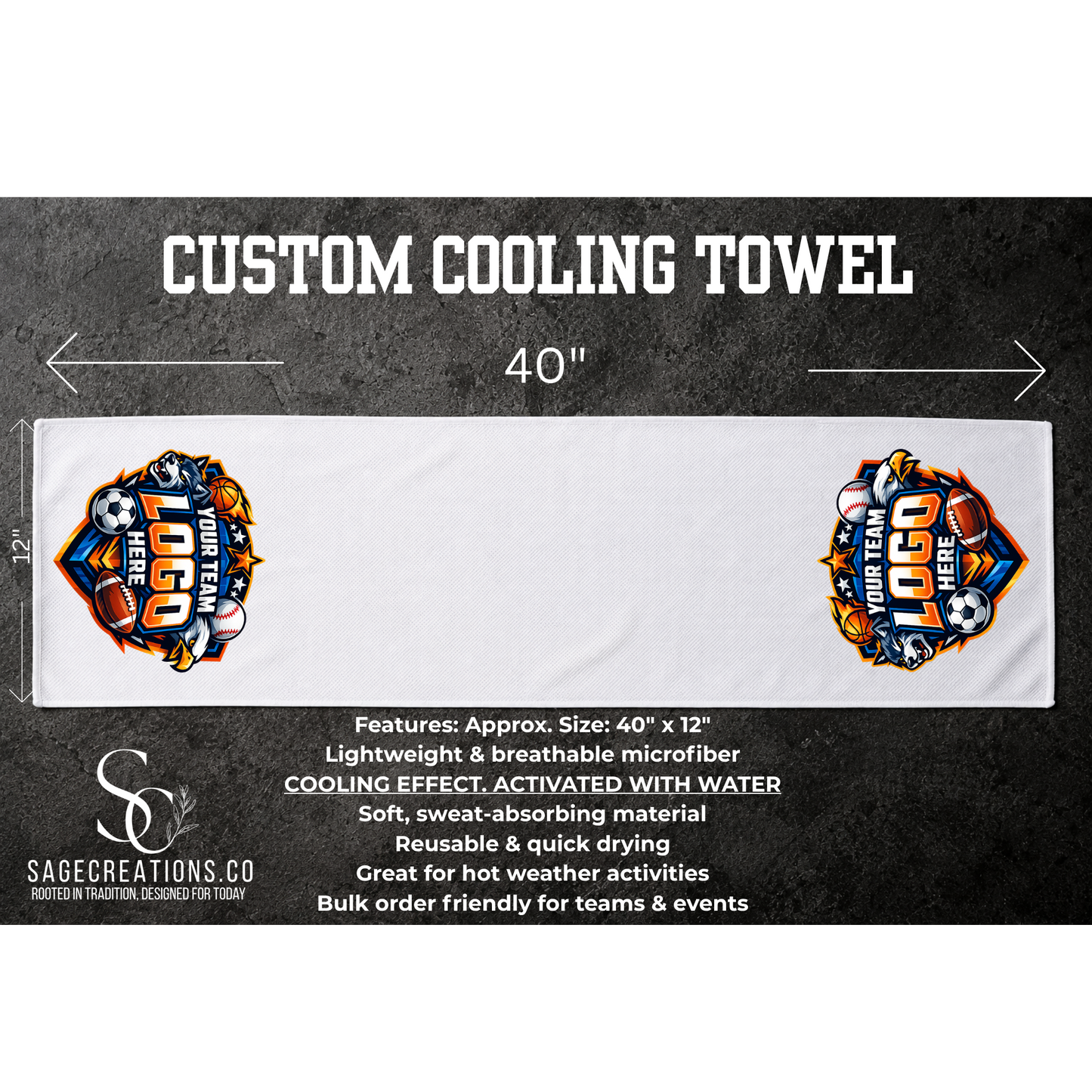 Your Team Logo - Cooling Towel