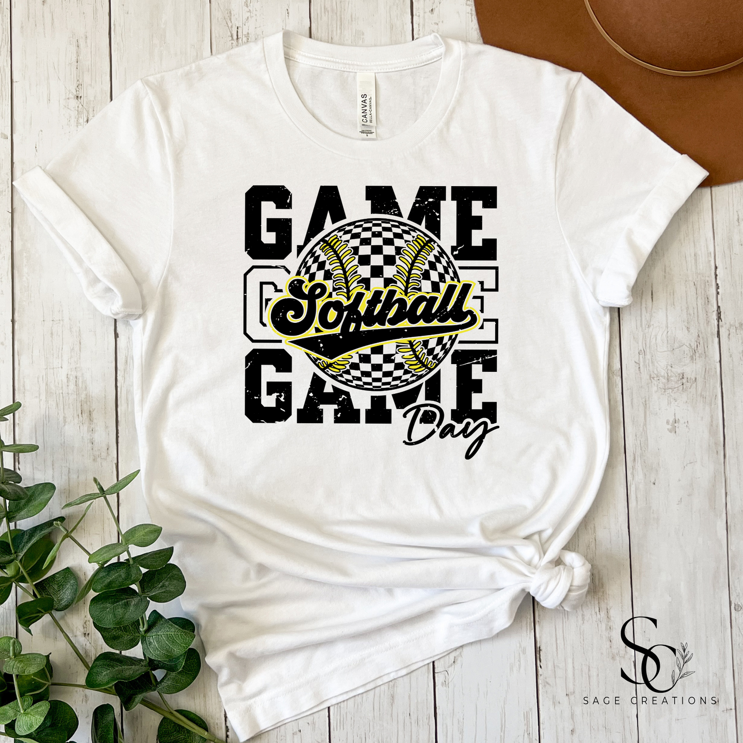Game Day - Softball 2 - Distressed