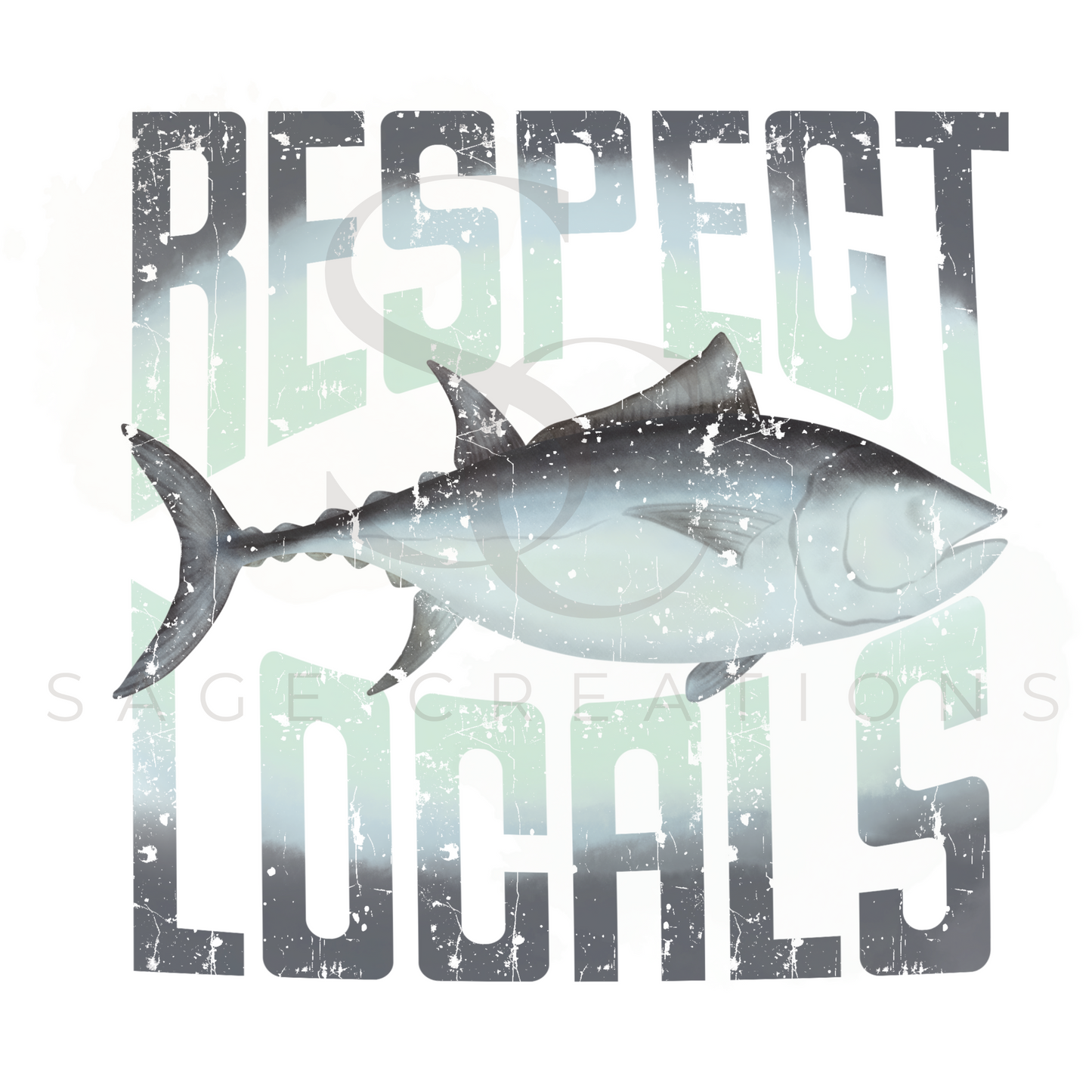 Respect Locals - TUNA muted - FULL FRONT