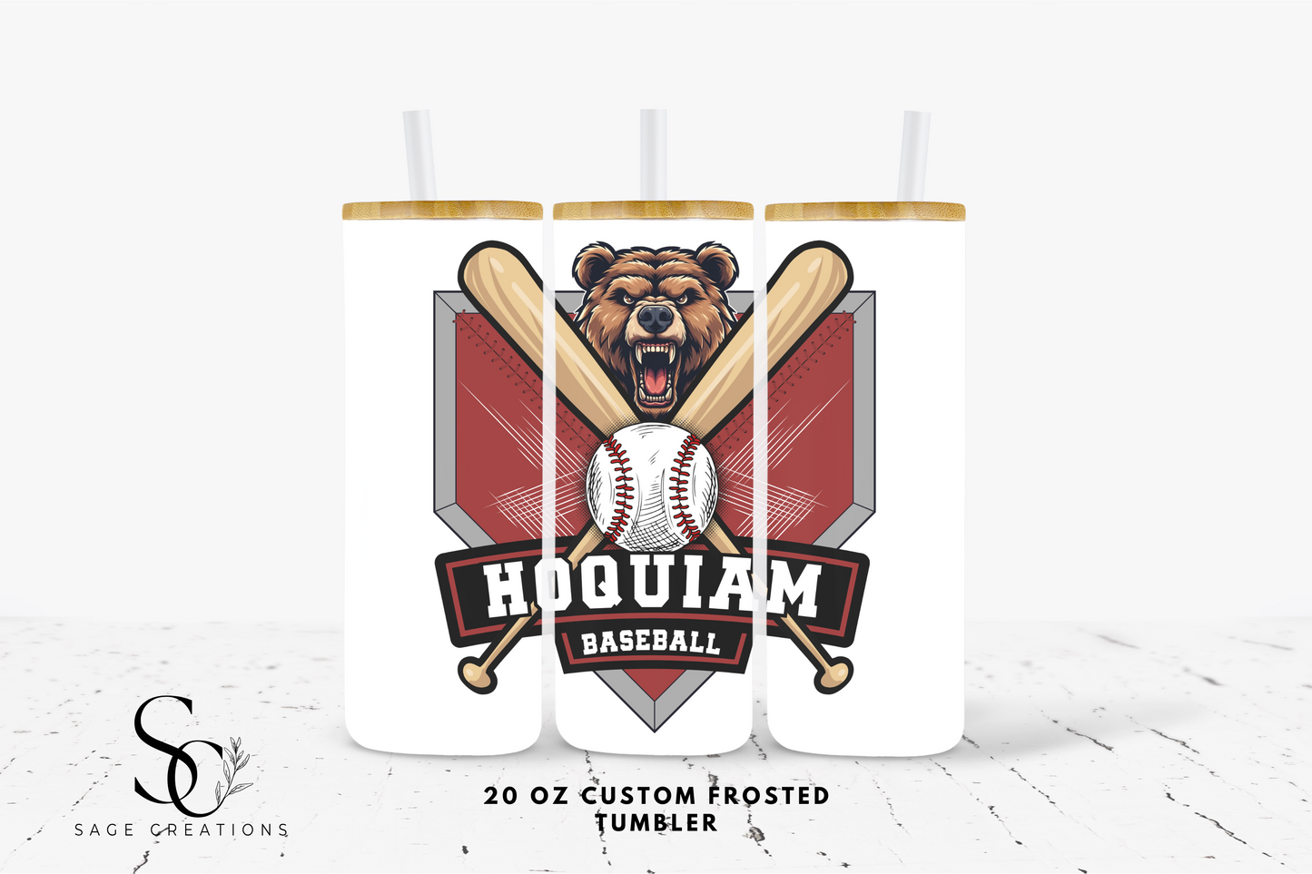 Ballfield Frosted Tumblers