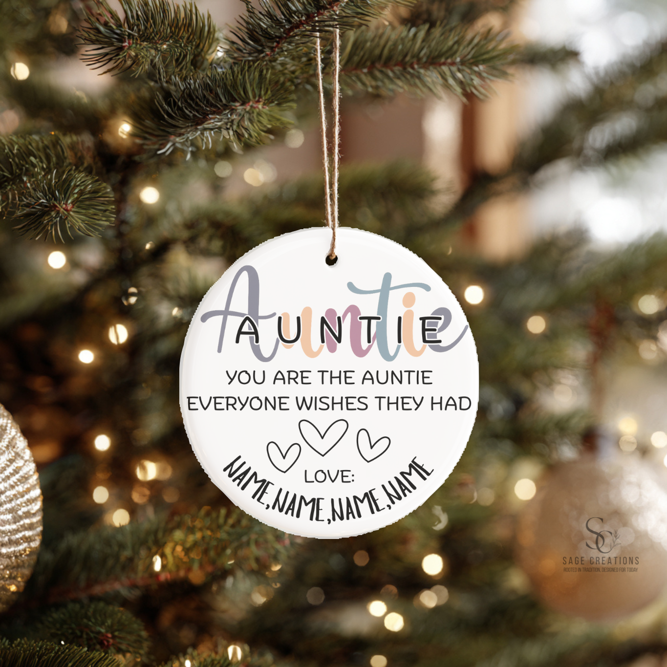 Auntie Ornament