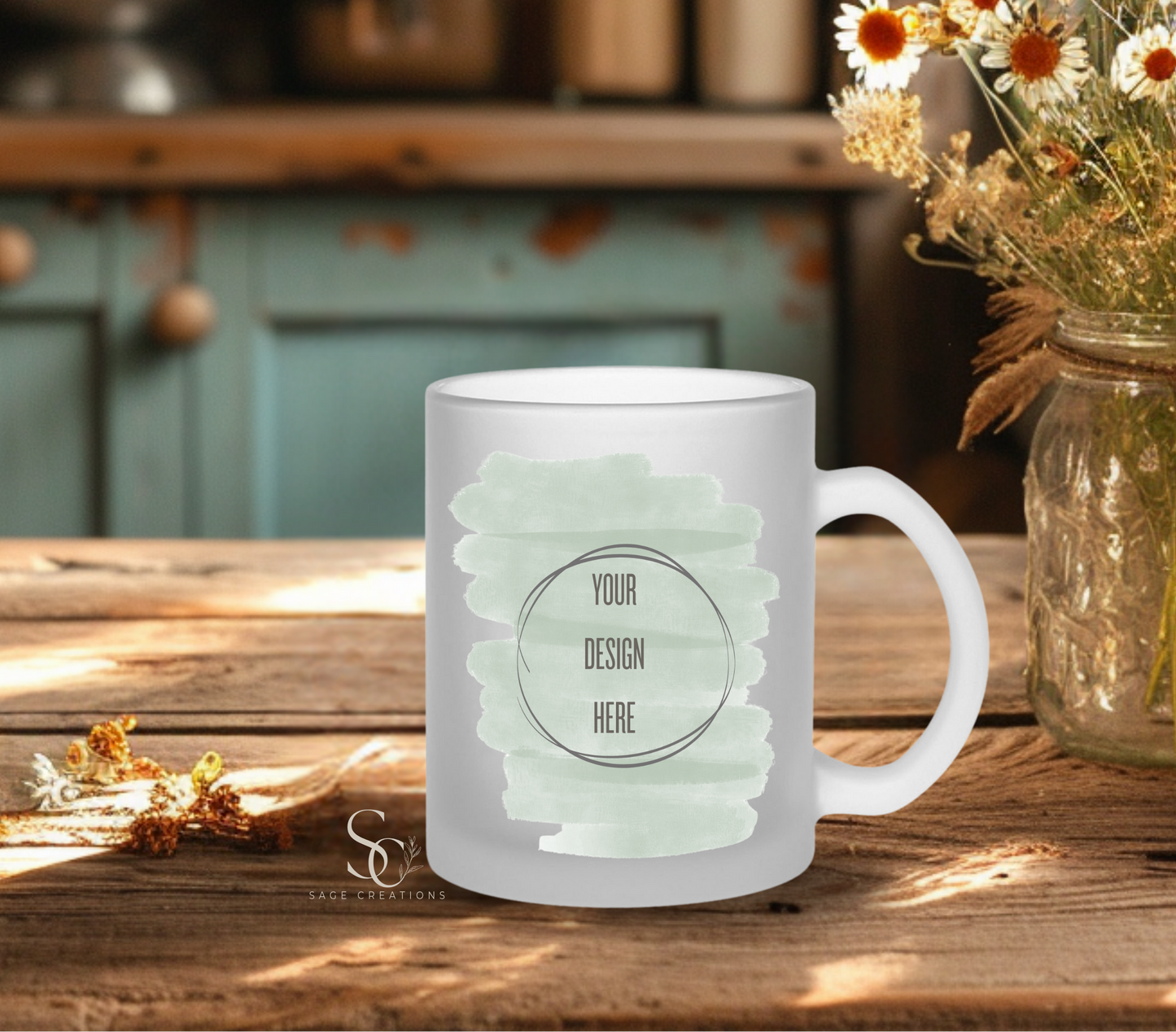 Custom 11oz Clear Frosted Mug