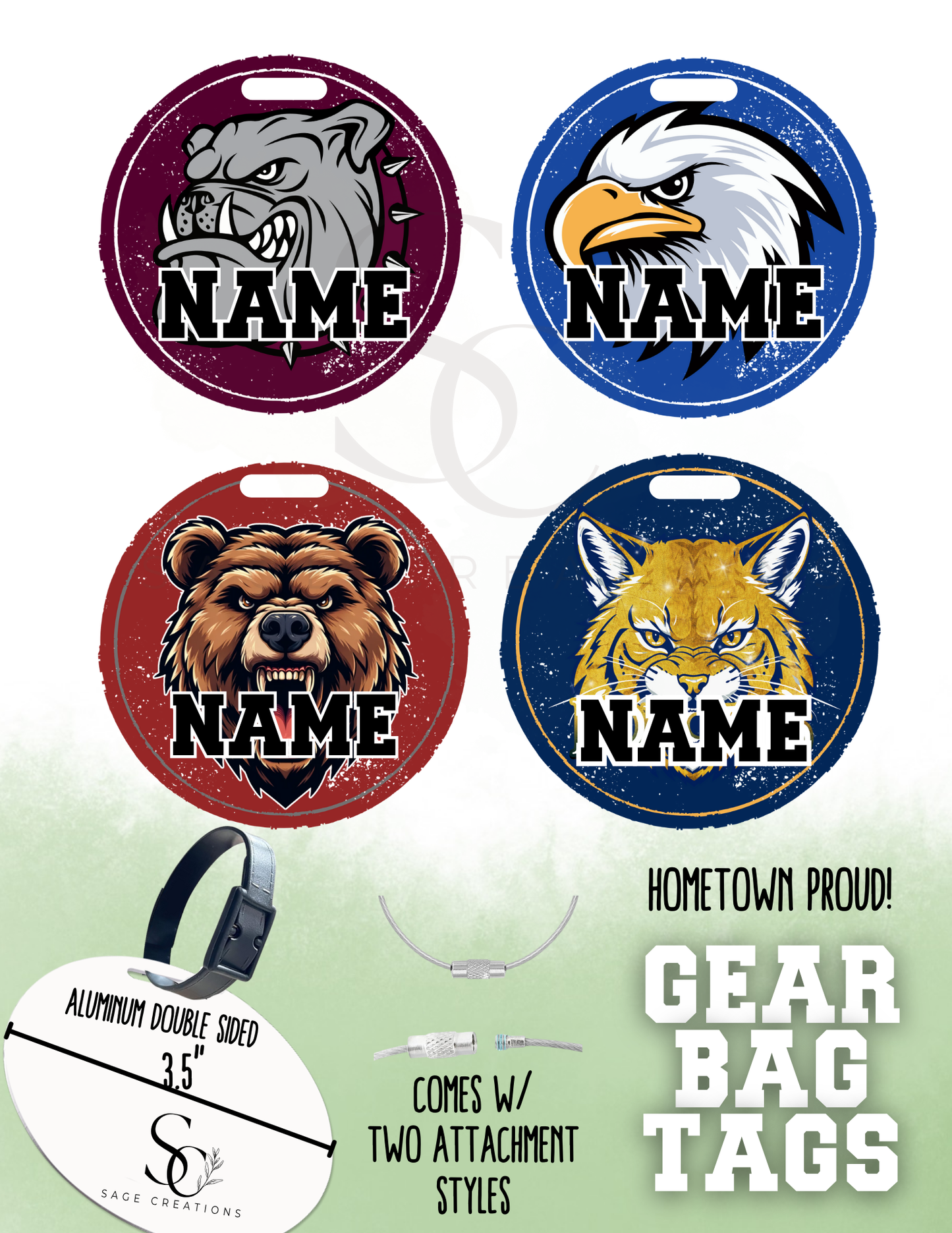 Bag Tags - Mascot