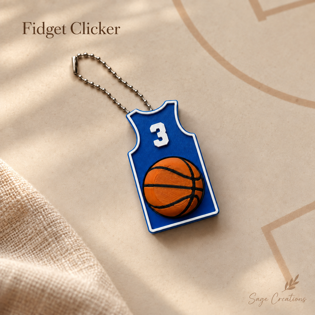 Basketball/Jersey # Fidget Clicker