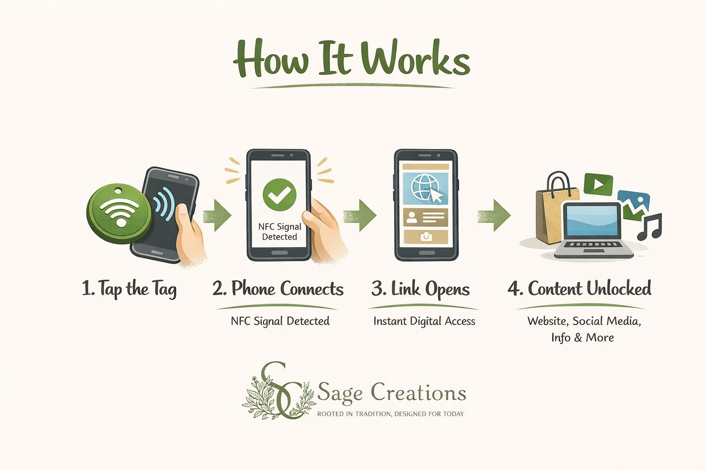 Heart NFC Backpack Tag