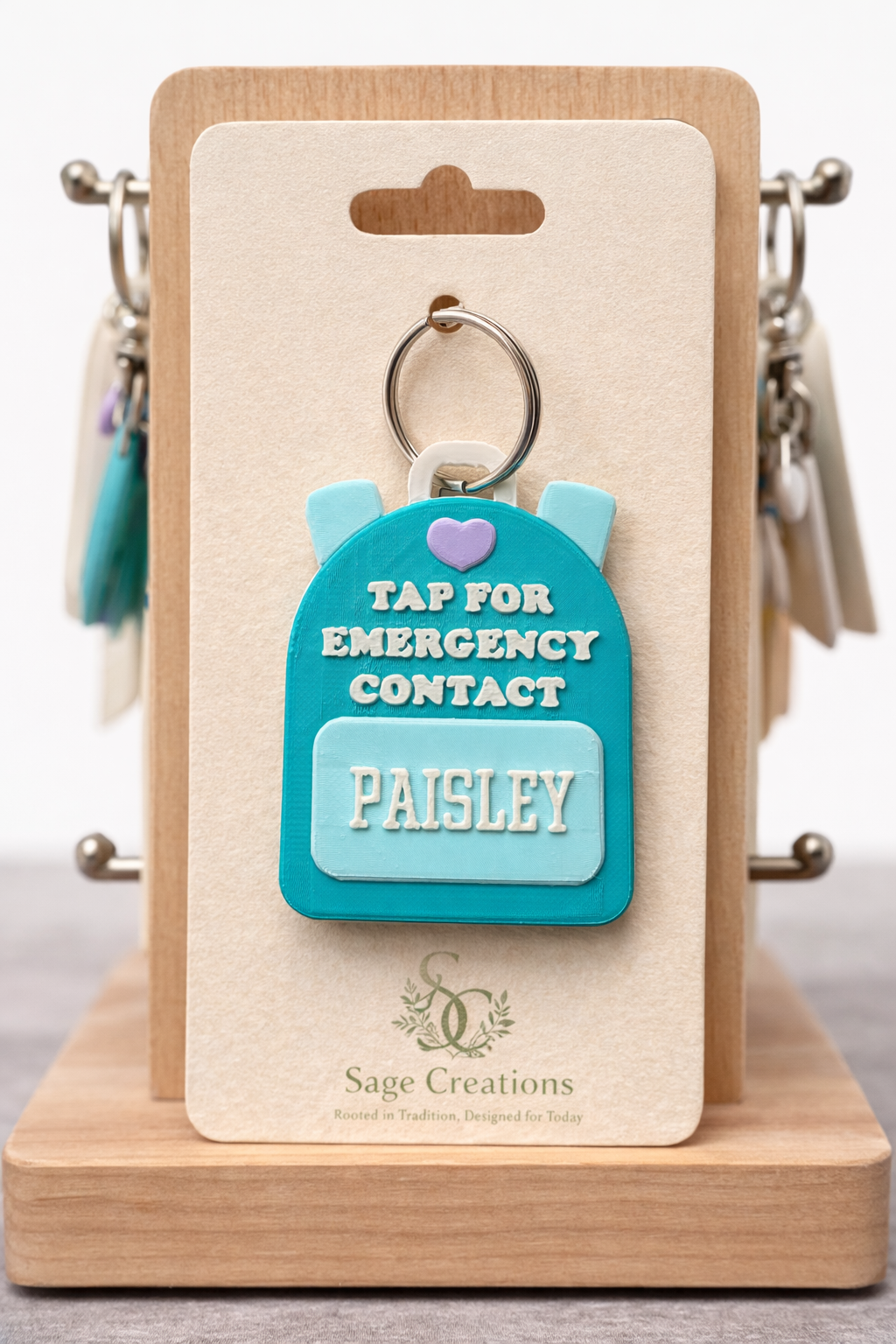 Heart NFC Backpack Tag