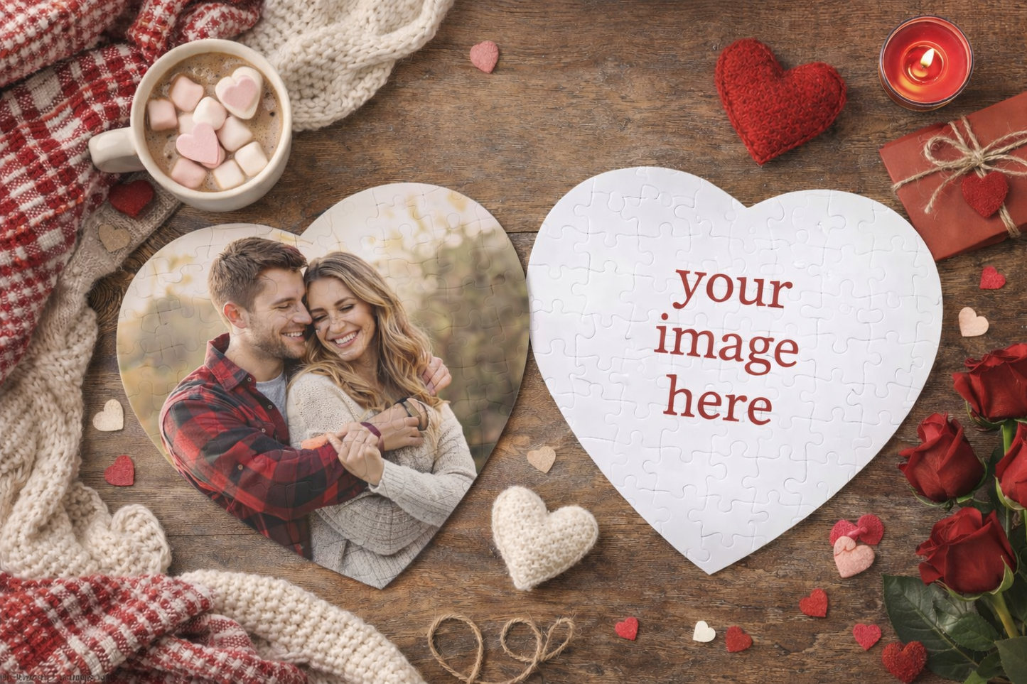 Heart shaped 76 Piece Puzzle