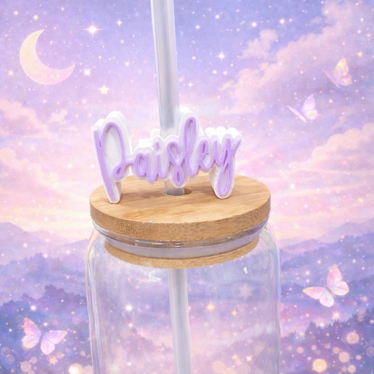 Name Straw Topper