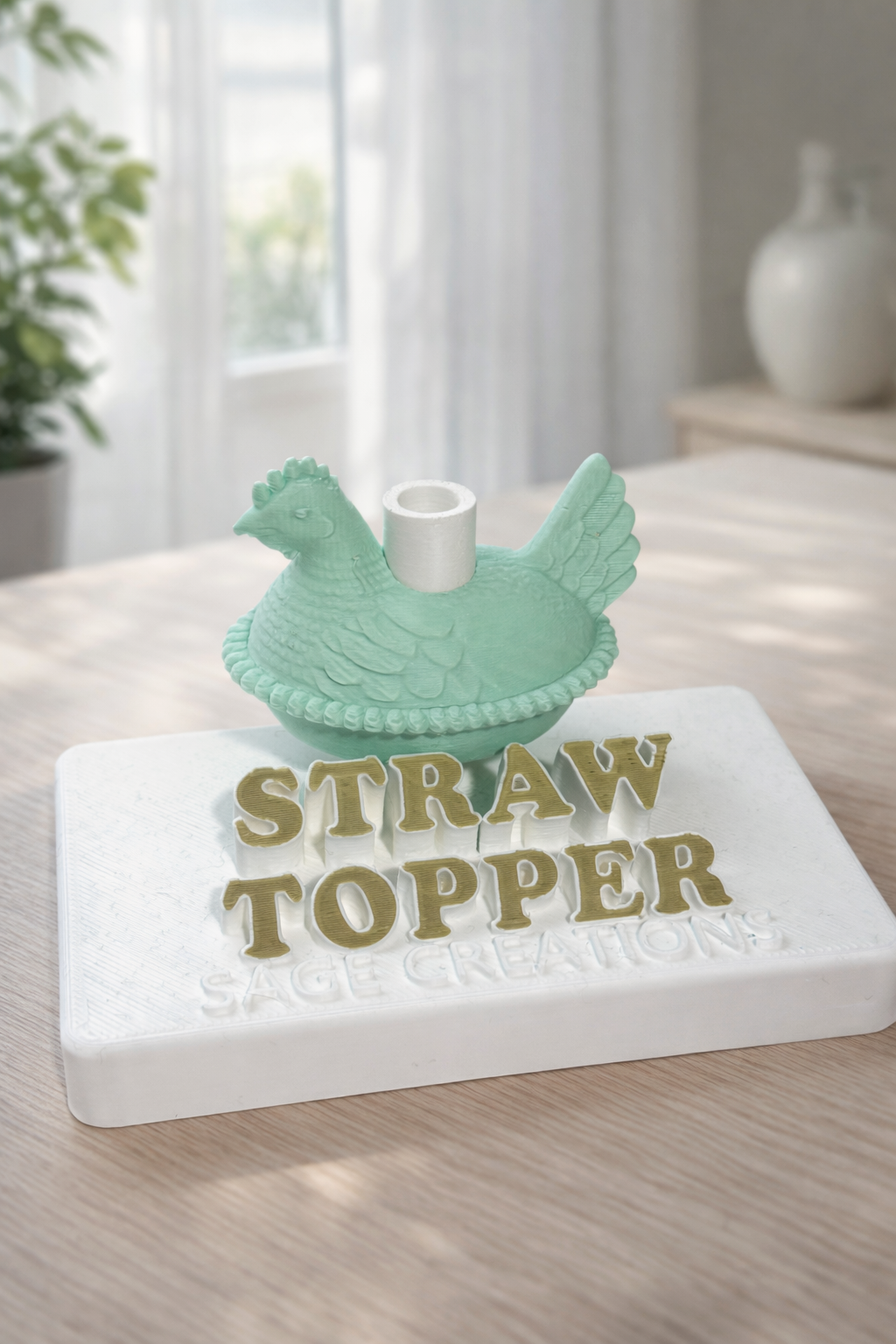 Nesting Hen Straw Topper
