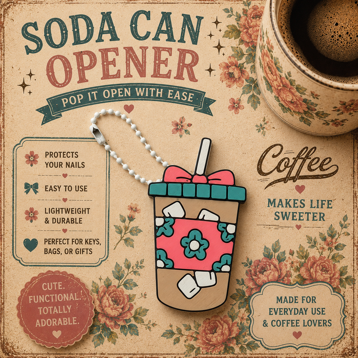 Iced coffee Soda Can Opener