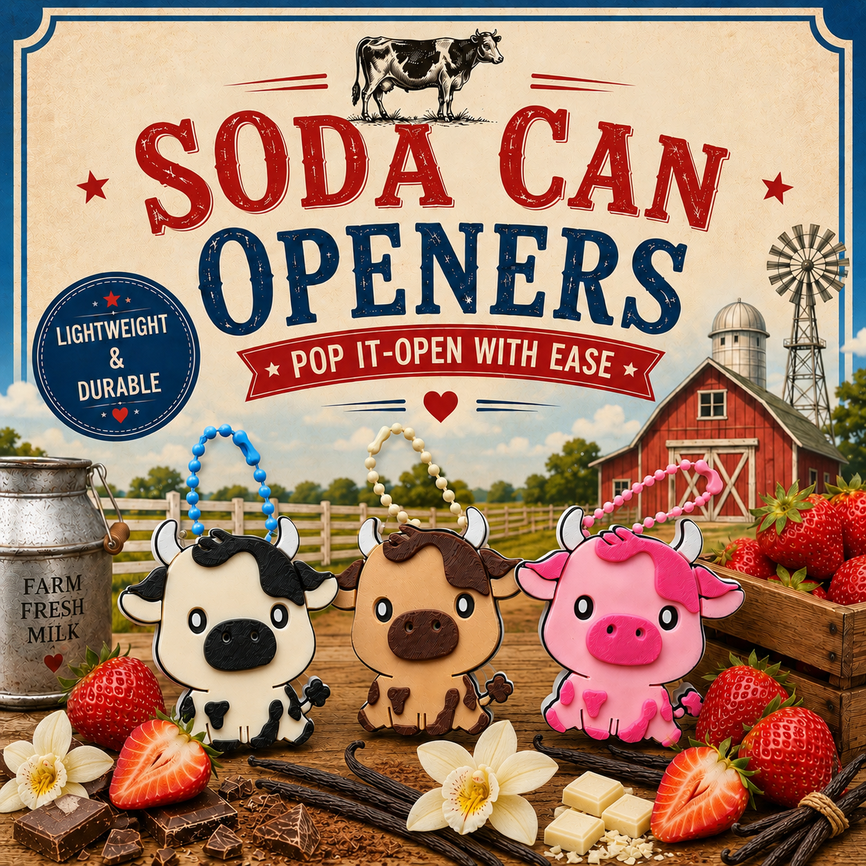 Cow Soda Can Opener