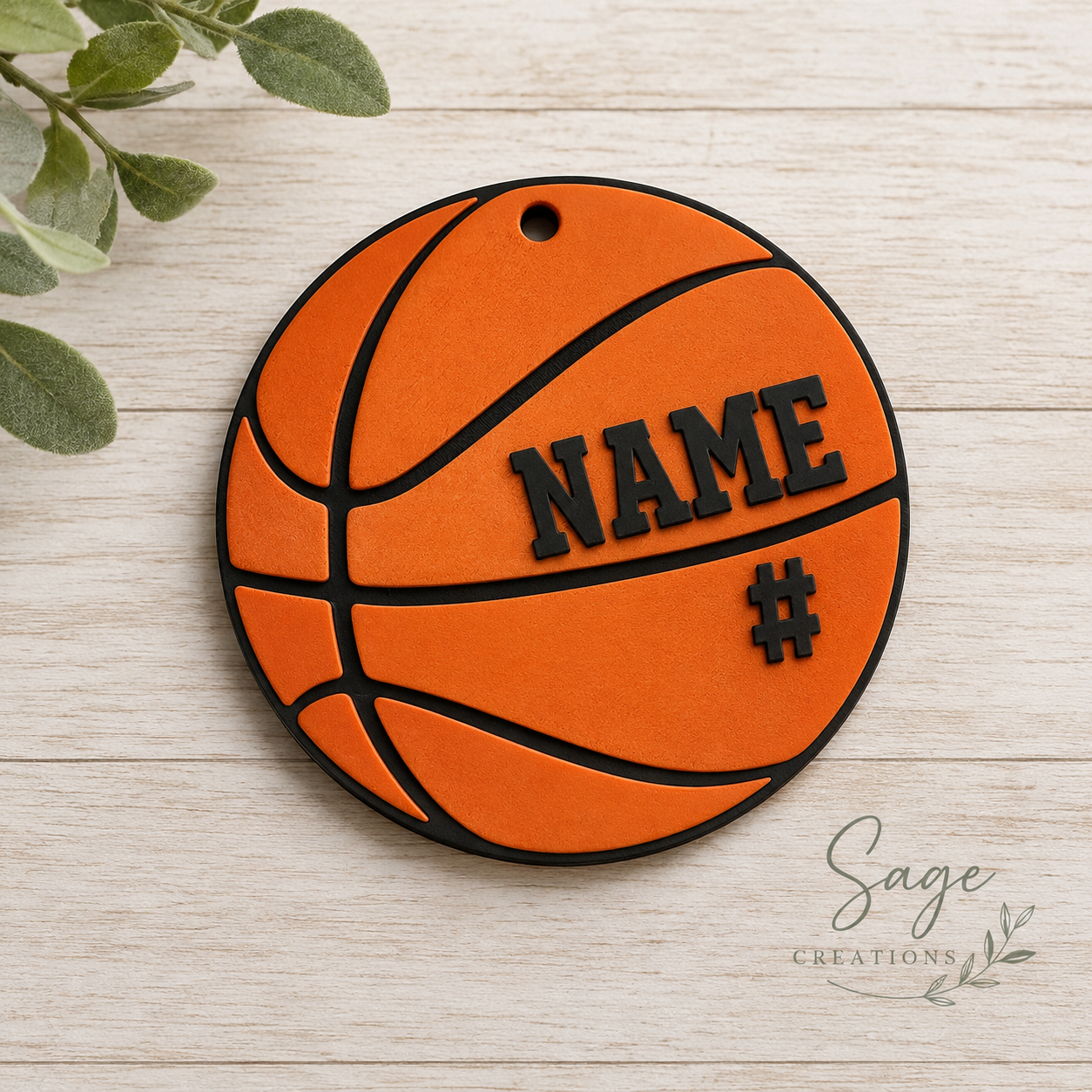 Basketball Bag Tag
