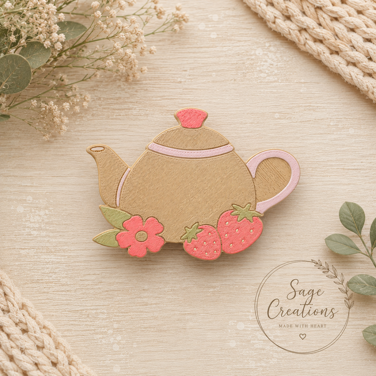 Strawberry Tea Pot _ Soda Can Opener