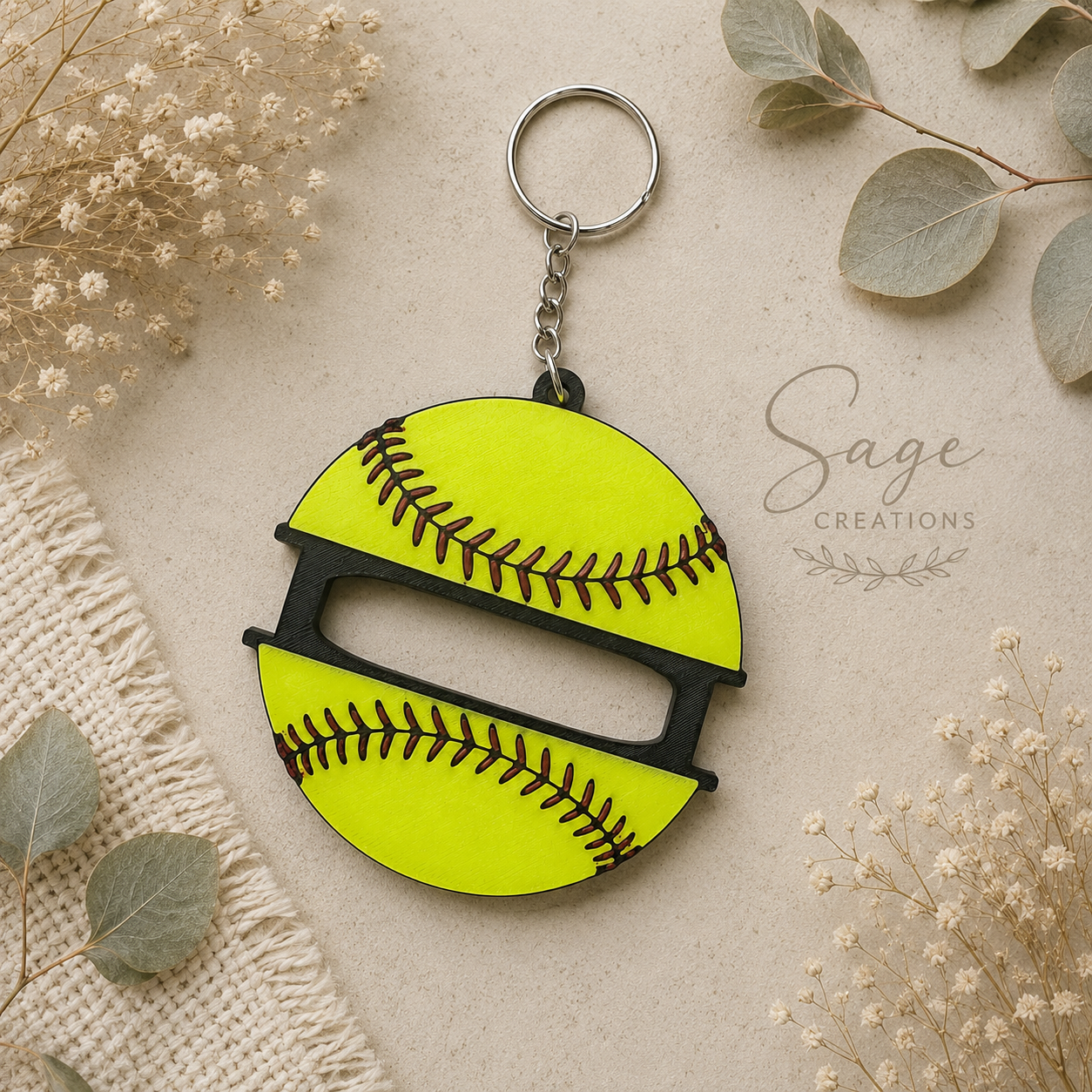 Softball Hair tie Holder