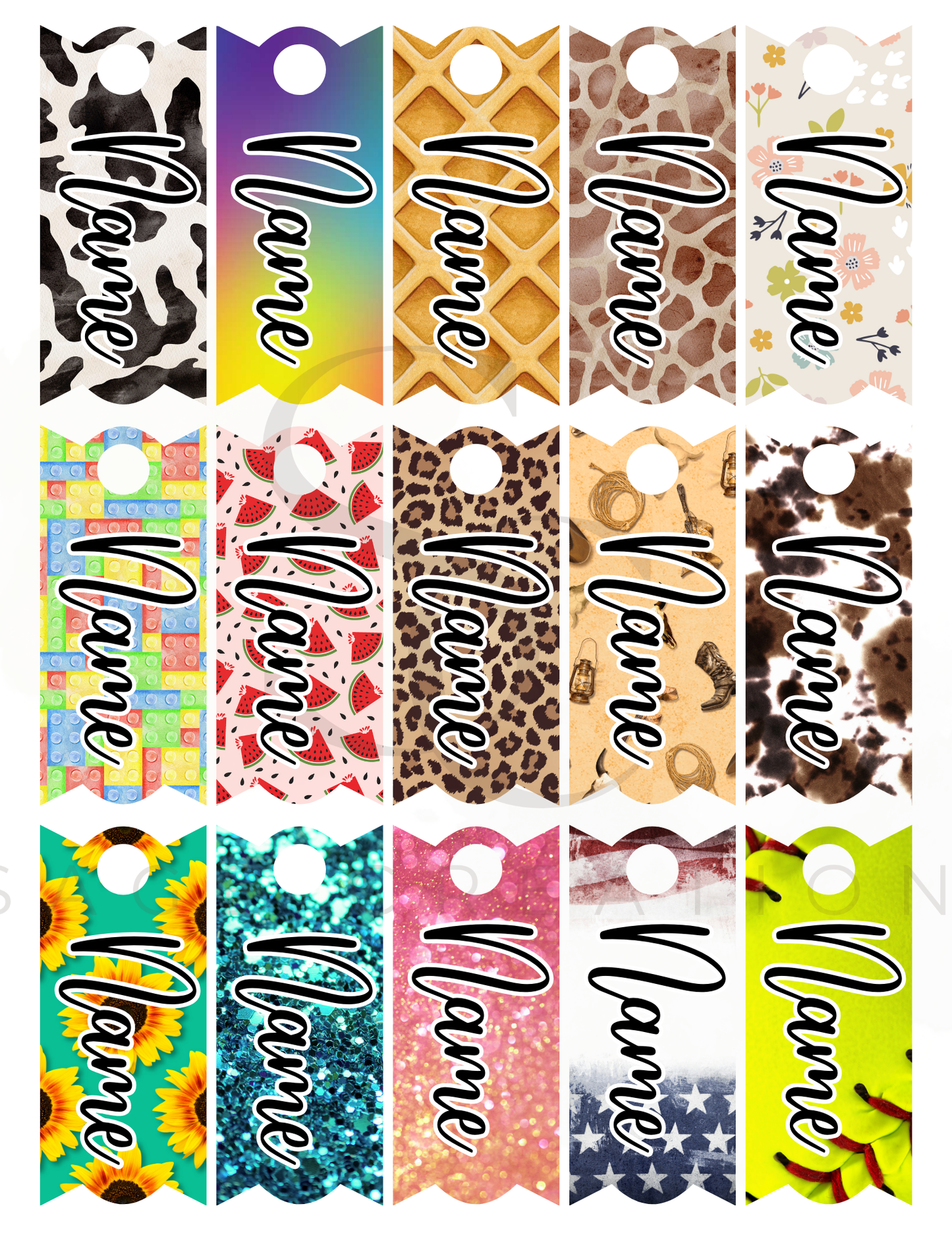 40oz Tumbler Name Plates