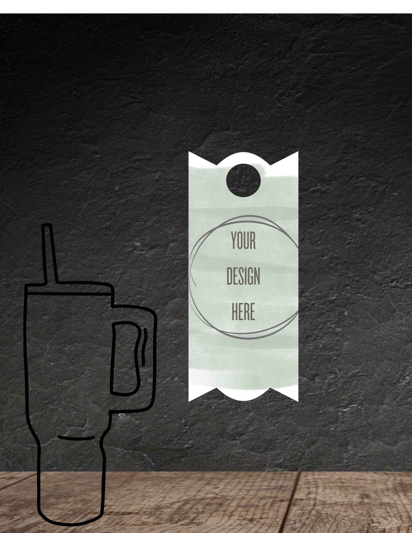 Your Design 40oz Tumbler Name Plate